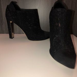 CHANEL Lace Booties